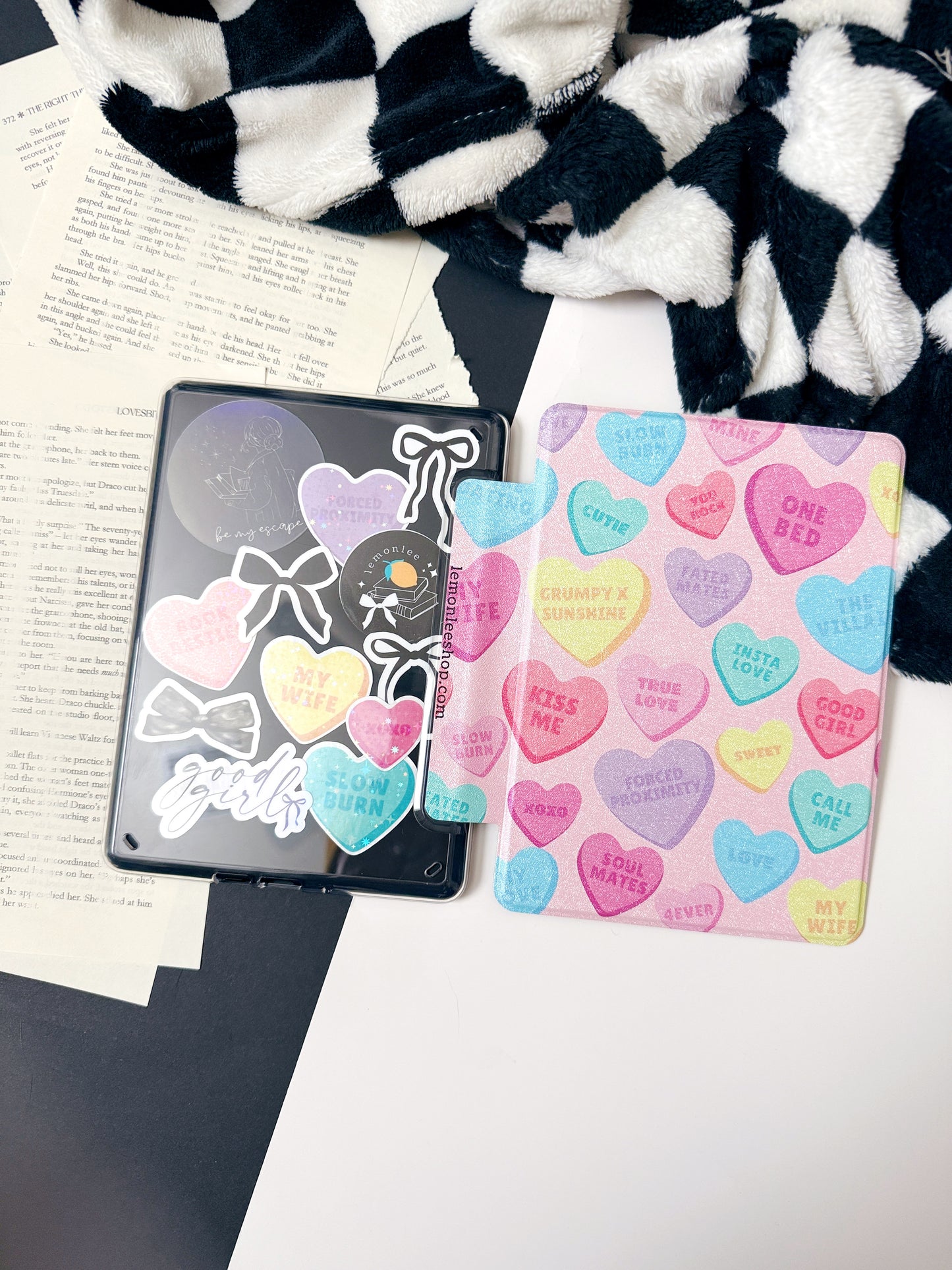 Candy Heart Book Tropes Sticker Pack #1