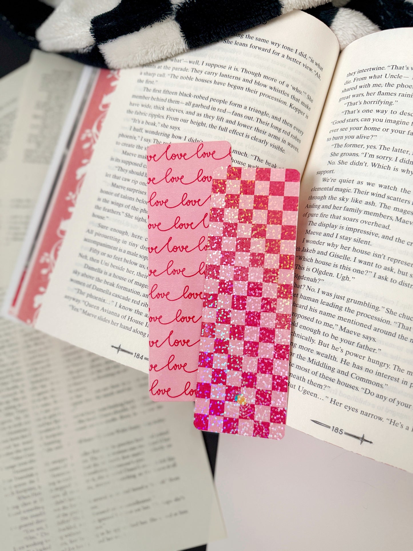 Love + Pink Bows Bookmark Bundle