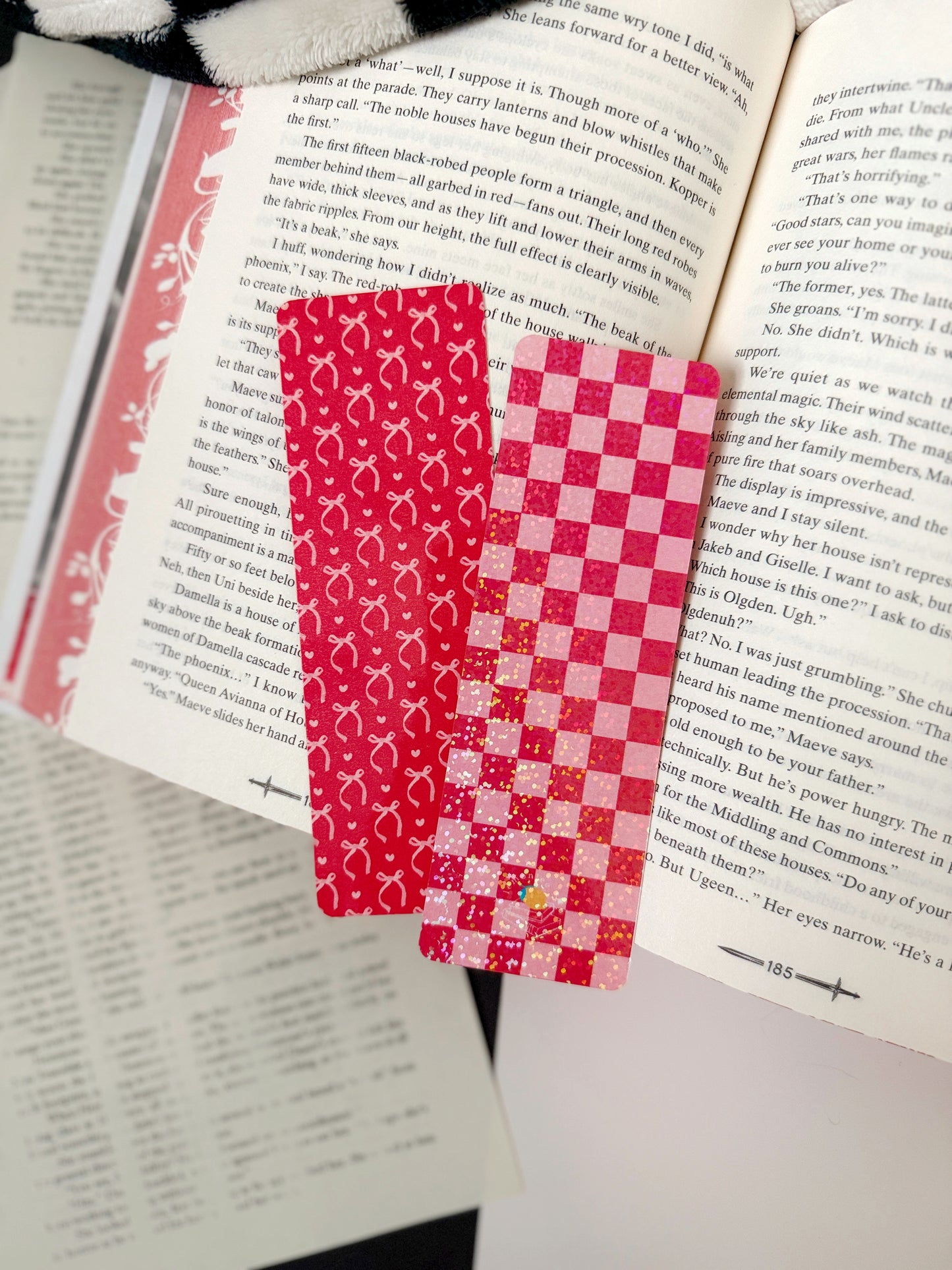 Love + Pink Bows Bookmark Bundle