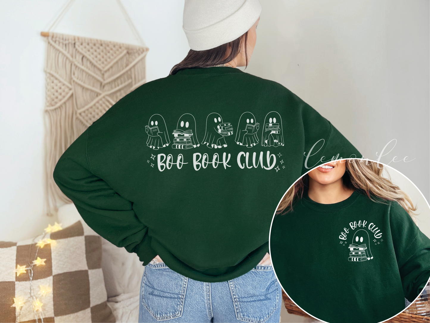 Boo Book Club Sweater - Dark Color Sweaters