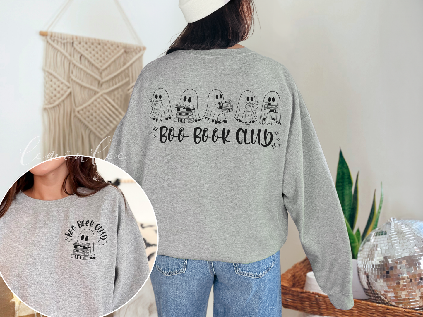 Boo Book Club Sweater - Light Color Sweaters