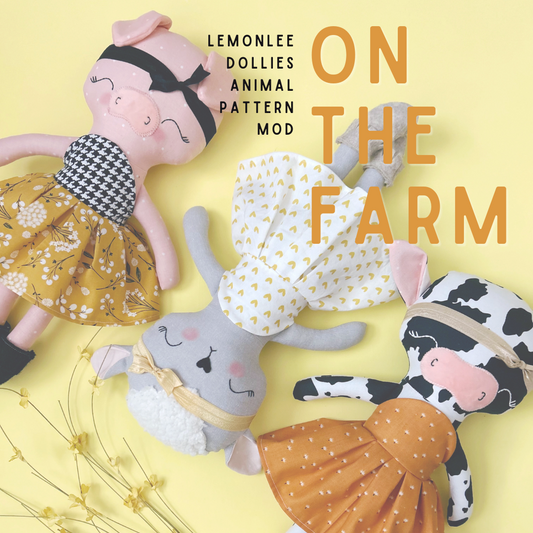 On The Farm Animal Modification Sewing Pattern  - Digital Download