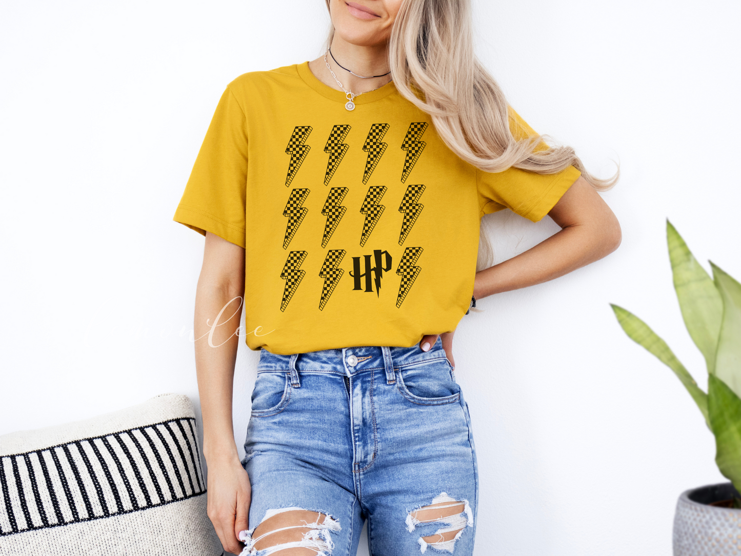 T-shirt HP Lighting Bolts Soft Style - T-shirts de couleur claire