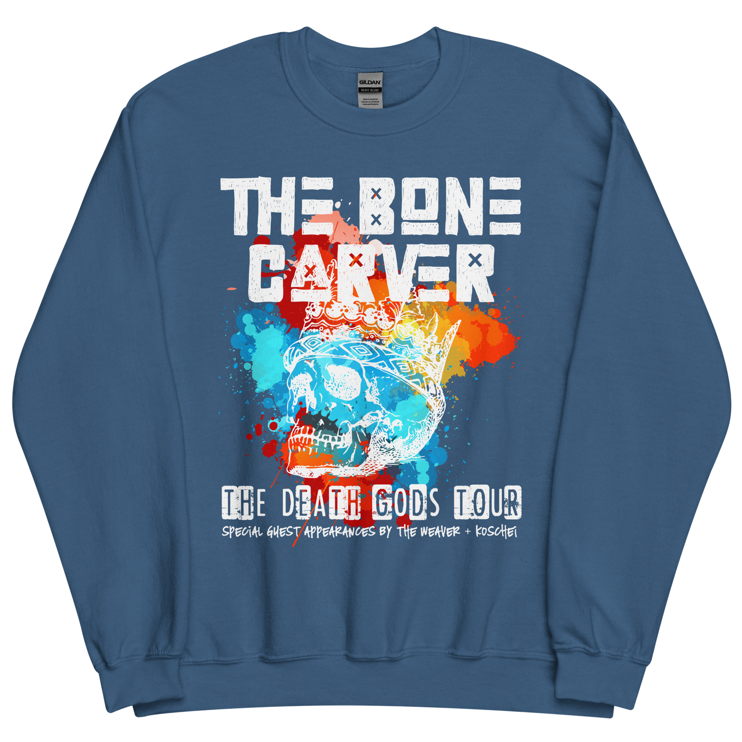 The Bone Carver Death Gods Tour Crewneck Sweater